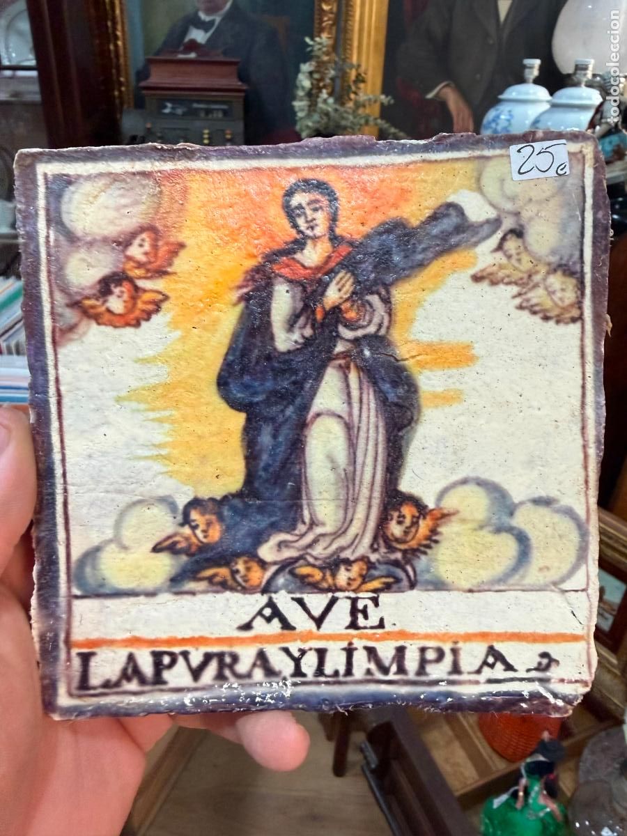 Artesan&iacute;a: AZULEJO RELIGIOSO - MEDIDA 14X14 CM - REPRODUCCION