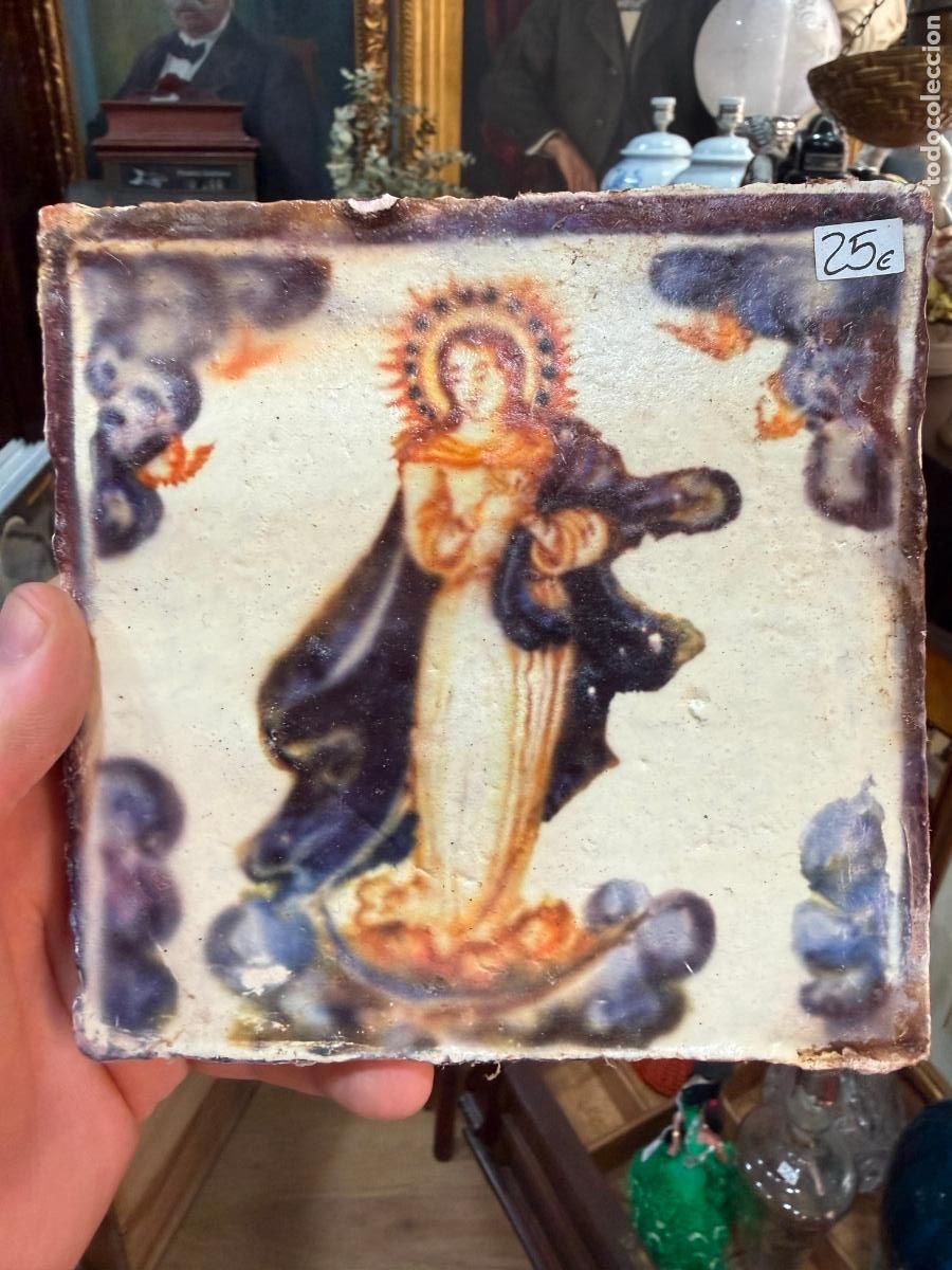 Artesan&iacute;a: AZULEJO RELIGIOSO - MEDIDA 14X14 CM - REPRODUCCION