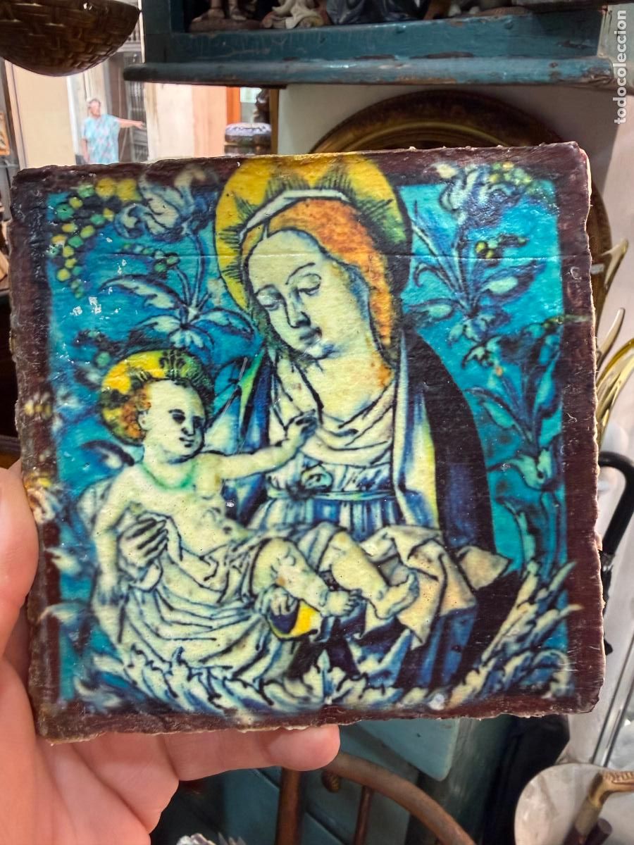 Artesan&iacute;a: AZULEJO RELIGIOSO - MEDIDA 14X14 CM - REPRODUCCION