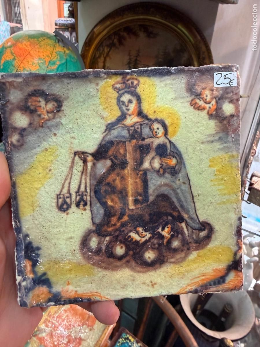 Artesan&iacute;a: AZULEJO RELIGIOSO - MEDIDA 14X14 CM - REPRODUCCION