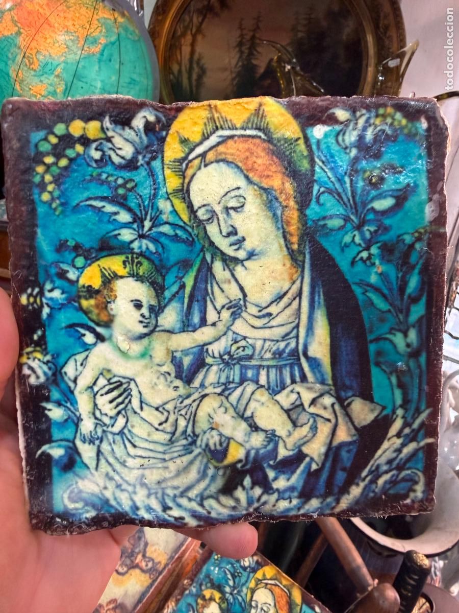Artesan&iacute;a: AZULEJO RELIGIOSO - MEDIDA 14X14 CM - REPRODUCCION
