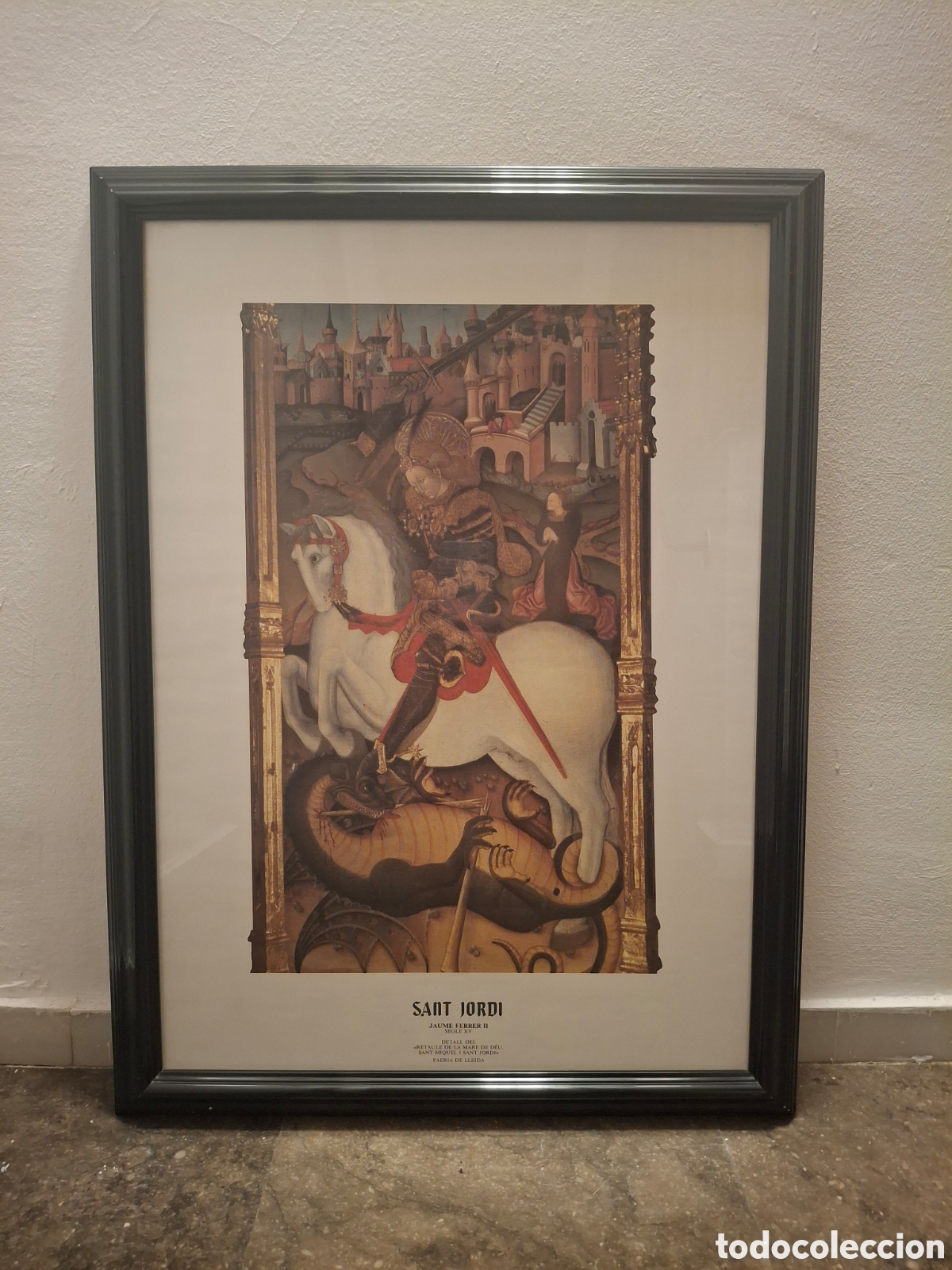 Artesan&iacute;a: Lamina Sant Jordi que reproduce pintura del S XV de Jaume Ferrer
