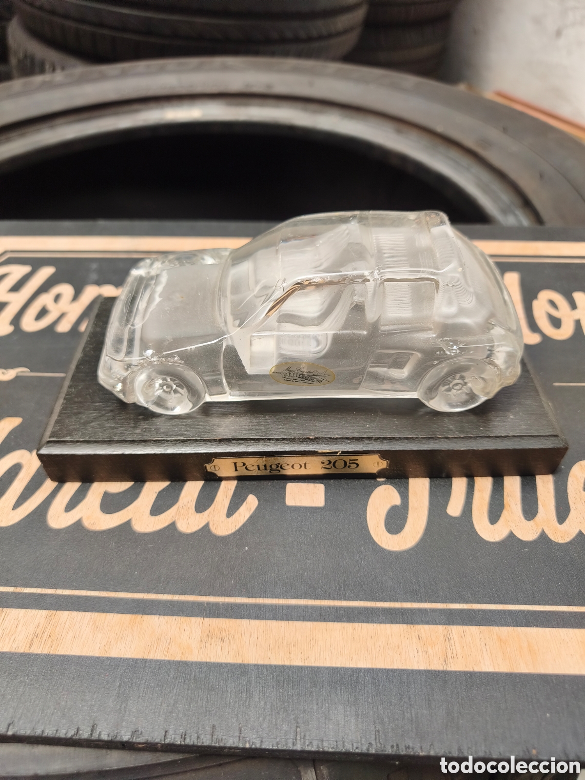Artesan&iacute;a: Coche de cristal Peugeot 205 Turbo 16 (T16) - Hofbauer / Nachtmann - Vintage a&ntilde;os 80
