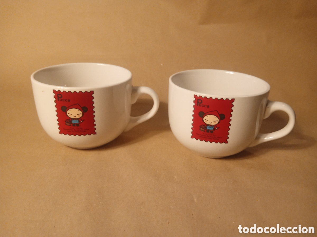 Artesan&iacute;a: Tazones Pucca A&ntilde;os 2000 (set de 2)