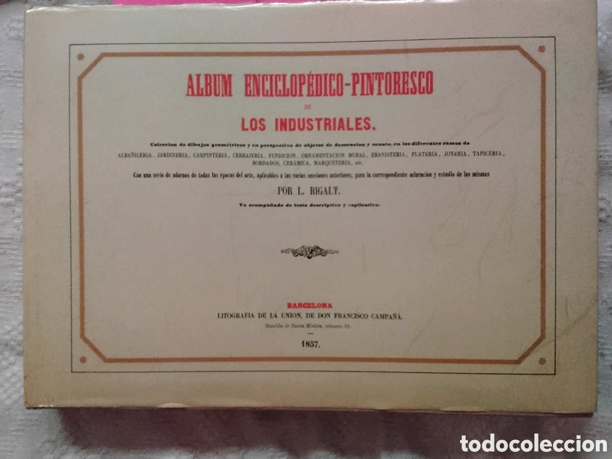 Artesan&iacute;a: ALBUM ENCICLOPEDICO-PINTORECO DE LOS INDUSTRIALE