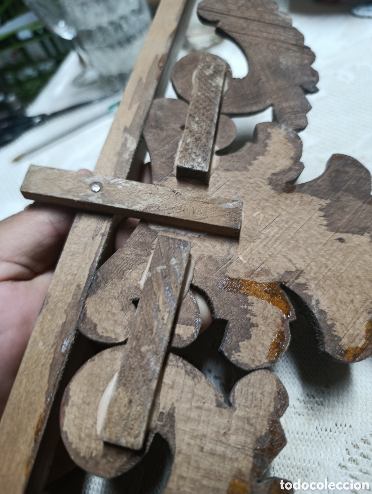 Artesan&iacute;a: Talla de madera con soporte. - Foto 8