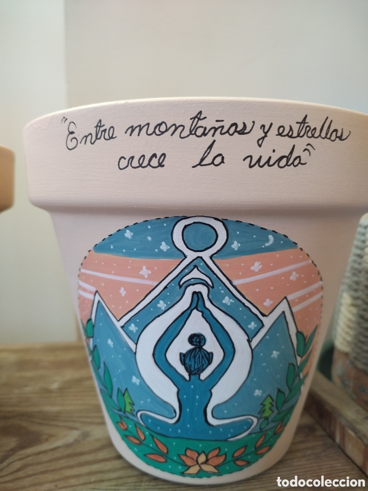 Artesan&iacute;a: Macetas de arcilla pintadas a mano