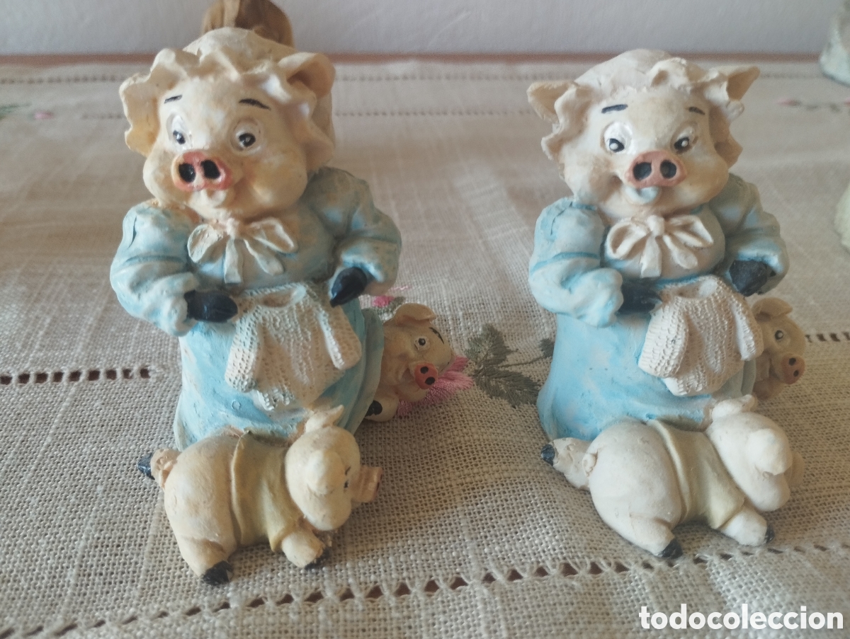 Artesan&iacute;a: Preciosas figuras de cerditas,con alguna peque&ntilde;a diferencia entre ellas