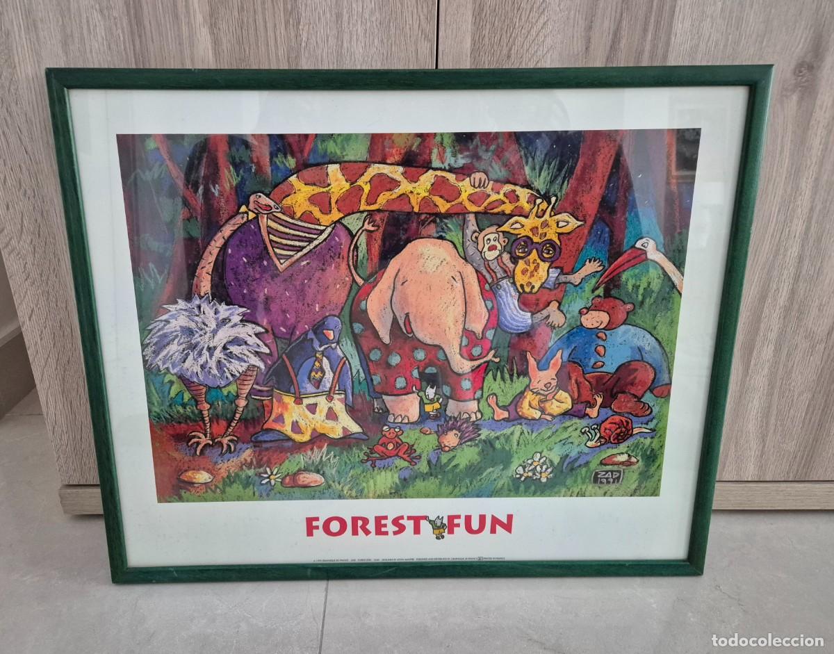 Artesan&iacute;a: Cuadro animales Forest Fun ni&ntilde;os - Foto 1