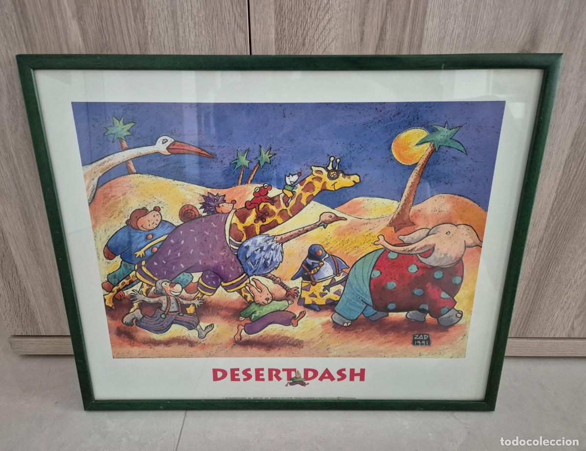 Artesan&iacute;a: Cuadro animales Desert Dash ni&ntilde;os