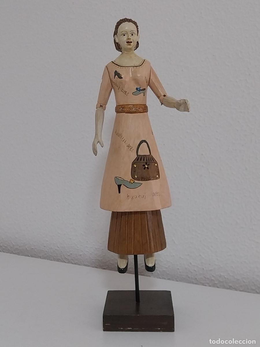 Artesan&iacute;a: Figura Maniqu&iacute;/Mu&ntilde;eca de Madera, Articulada (44 cm)