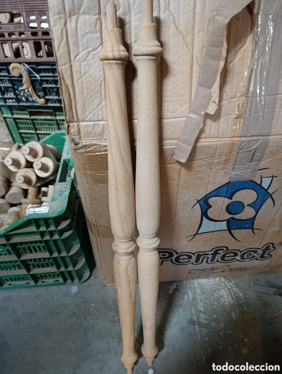 Artesan&iacute;a: Lote de 10 barras torneadas de haya.