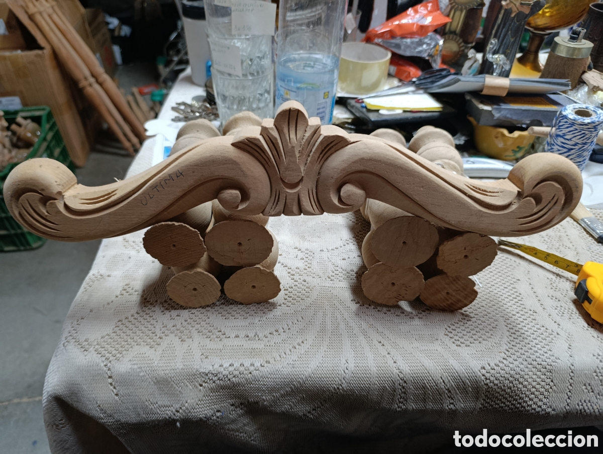 Artesan&iacute;a: Precioso copete de haya trabajado a dos caras.