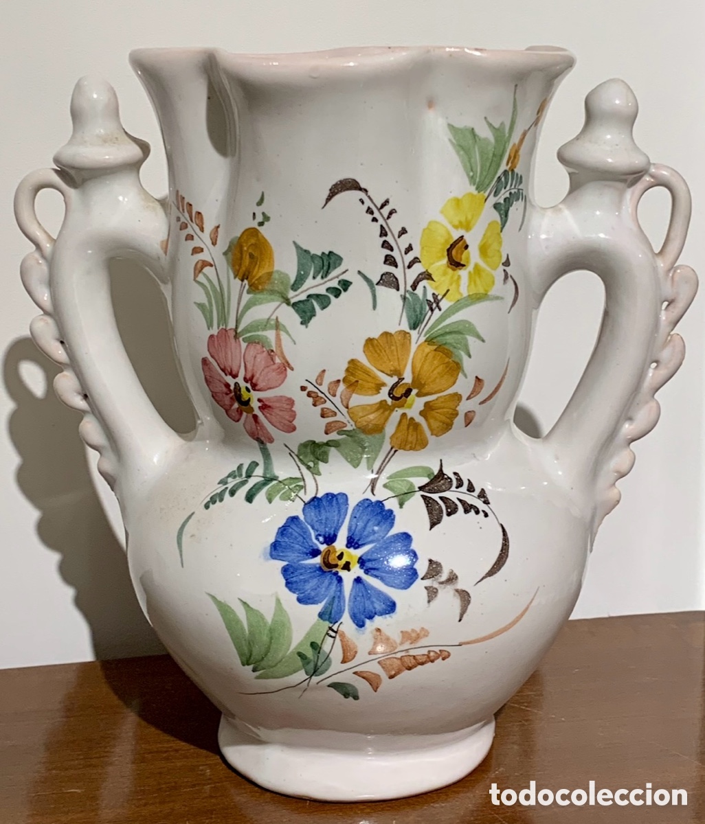 Artesan&iacute;a: Jarra de la Novia. Cer&aacute;mica vidriada. LARIO. Artesania de Lorca. Murcia. A&ntilde;os 60.