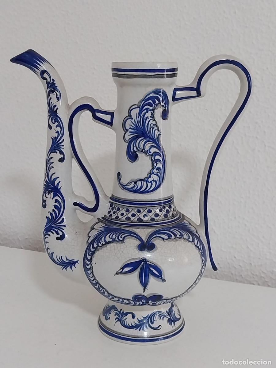 Artesan&iacute;a: Jarra Aguamanil Cer&aacute;mica Alcoba&ccedil;a, Portugal - Vintage