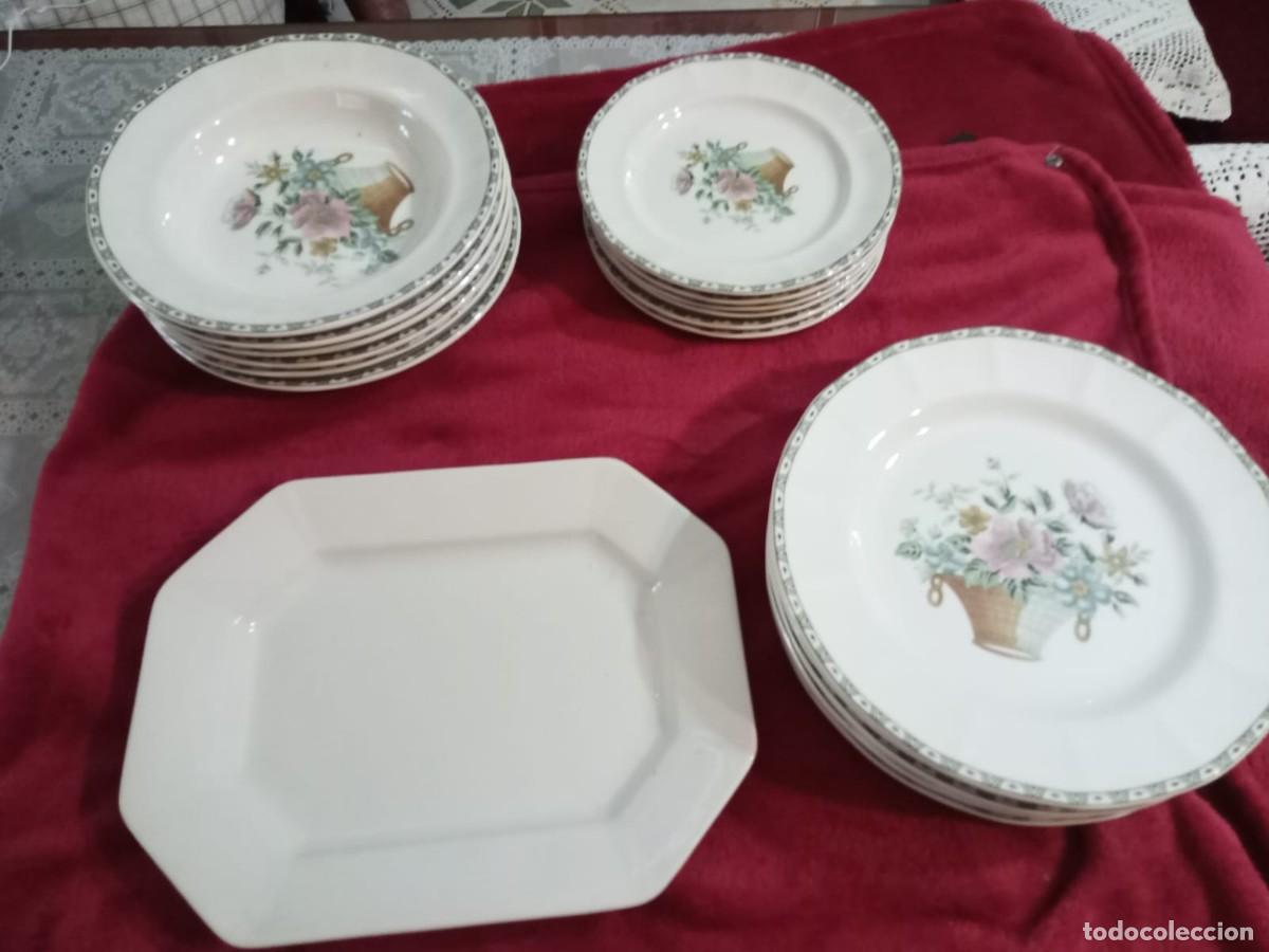 Artesan&iacute;a: Vajilla original Pickman La Cartuja de Sevilla, modelo &rdquo;Cesto Floral&rdquo;