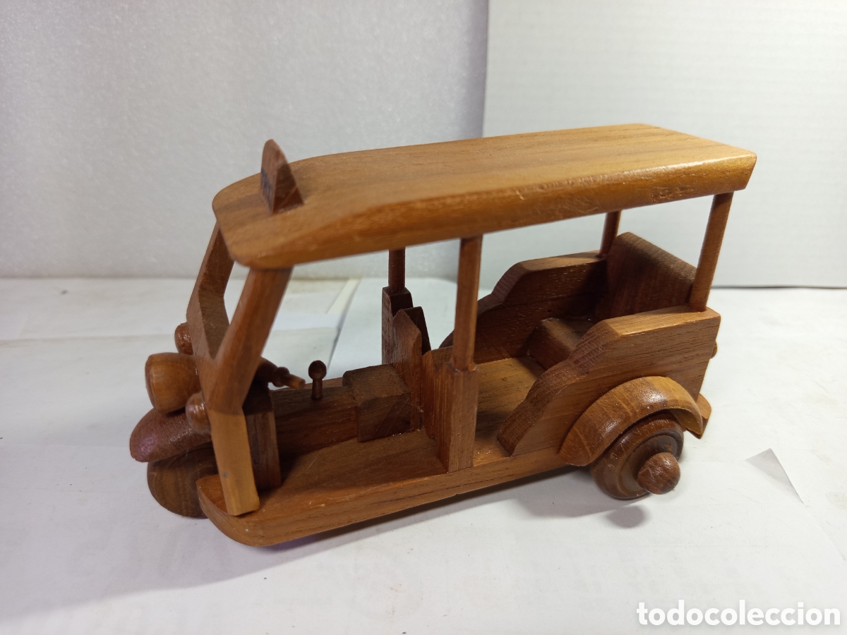Artesan&iacute;a: Motocarro de madera hecho a mano