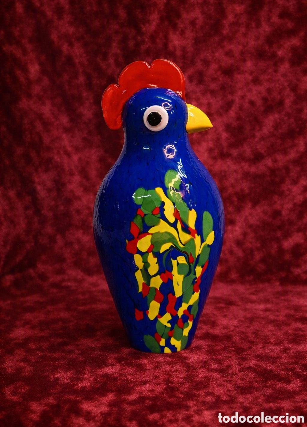 Handicraft: Pieza de dise&ntilde;o de cristal soplado Azul