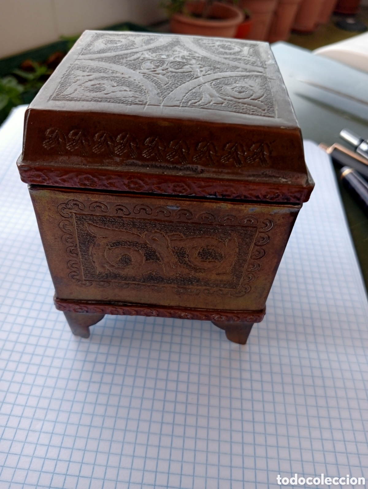 Artesan&iacute;a: Caja joyero de lat&oacute;n marroqu&iacute;