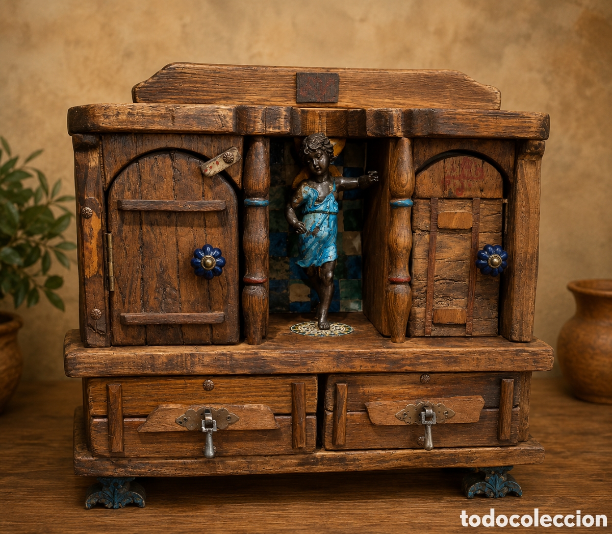 Artesan&iacute;a: El &aacute;ngel azul,jollero.