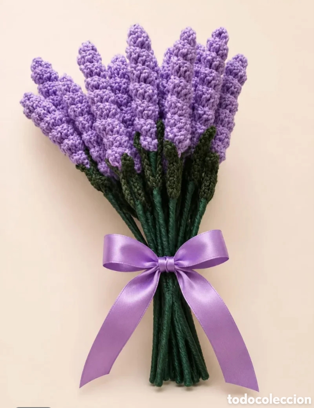 Artesan&iacute;a: Ramo 11 lavandas tejidas a crochet