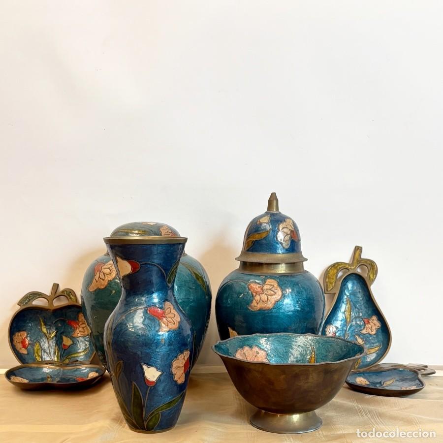 Artesan&iacute;a: Lote Decorativo de Metal Esmaltado