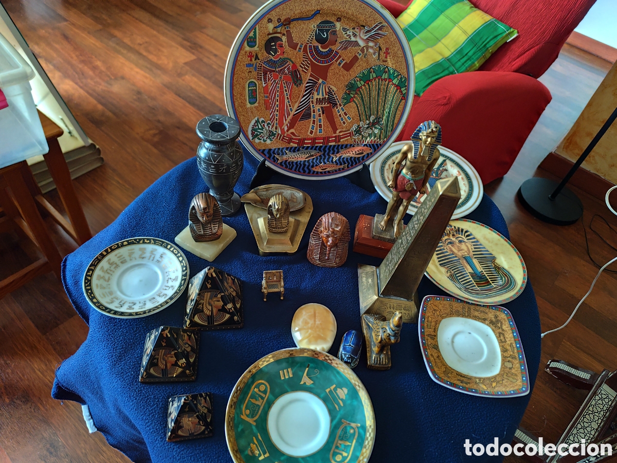 Artesan&iacute;a: Lote decoraci&oacute;n de Egipto. Originales.