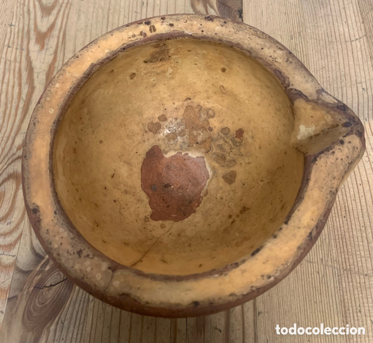 Artesan&iacute;a: Mortero de Ceramica cocida, medidas en fotos, 933 gramos de peso