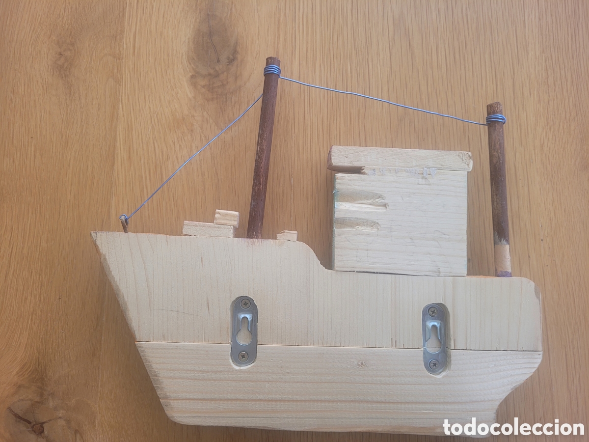 Artesan&iacute;a: Barco de madera rustico - Foto 3