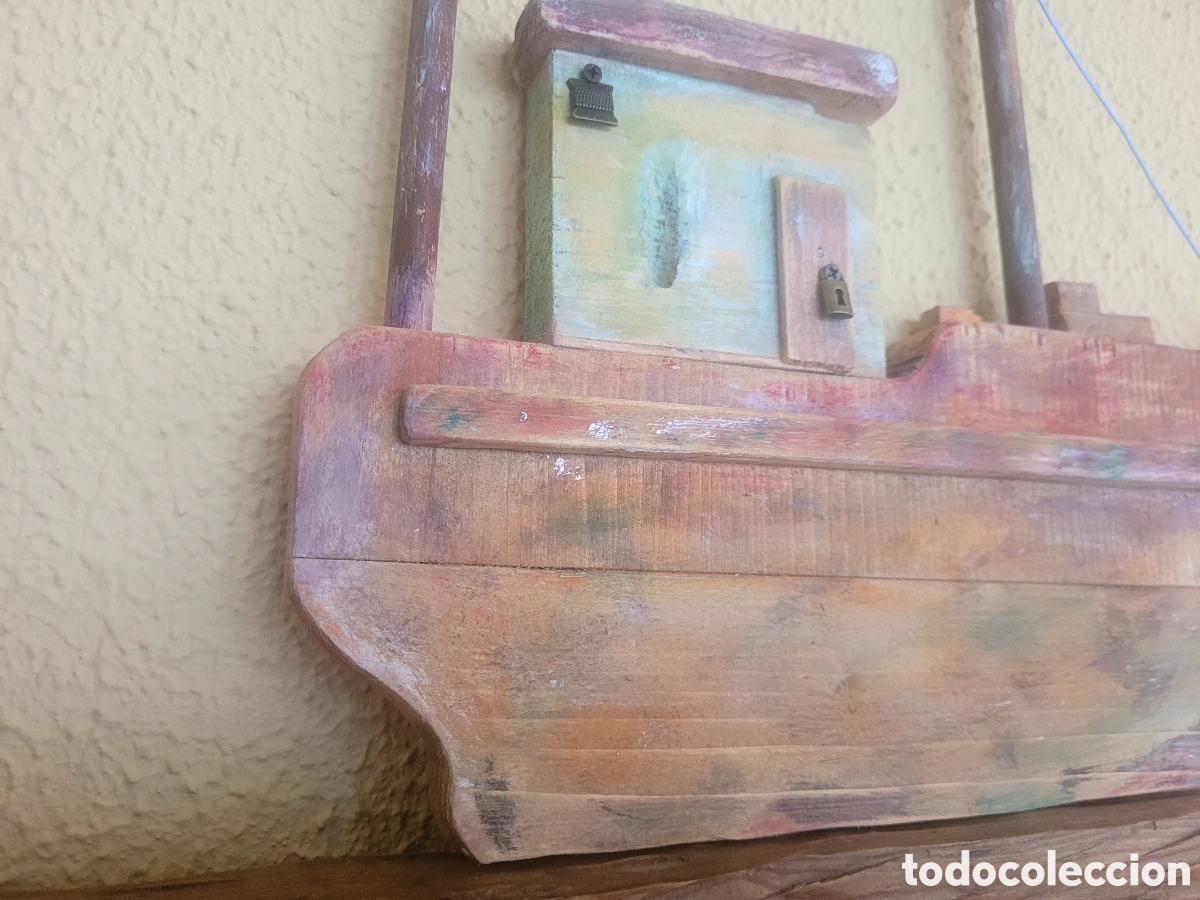 Artesan&iacute;a: Barco de madera rustico - Foto 4