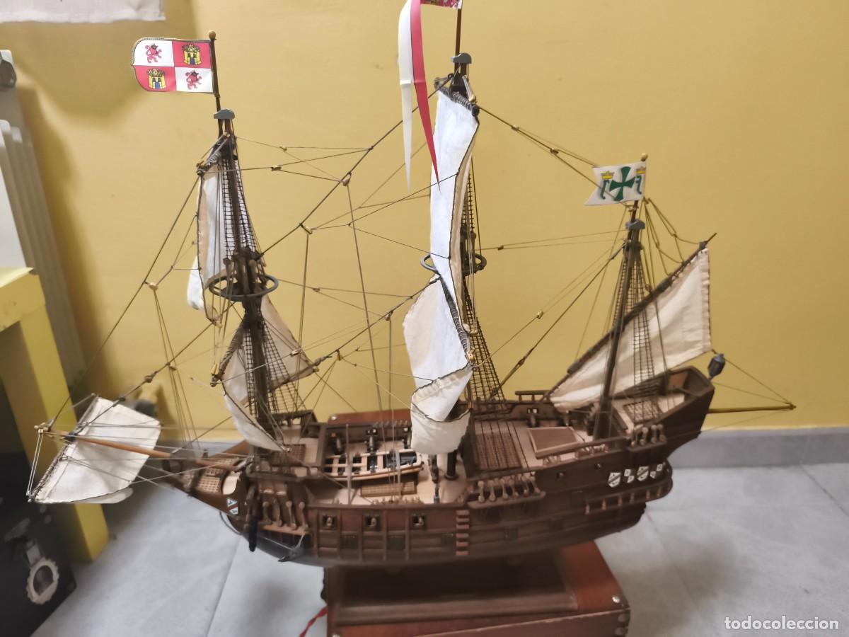 Artesan&iacute;a: Gale&oacute;n espa&ntilde;ol de 80 cm de eslora
