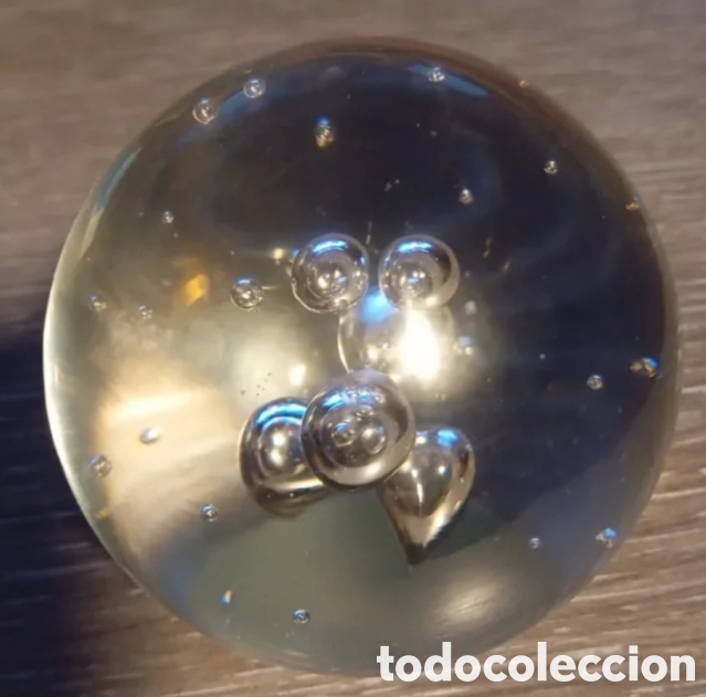 Artesan&iacute;a: Pisapapeles cristal burbujas controladas. Neodinio