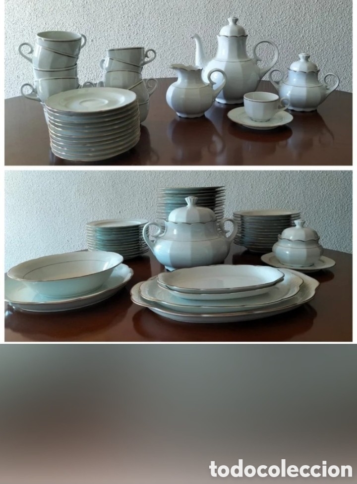 Artesan&iacute;a: Vajilla + juego de caf&eacute; de porcelana