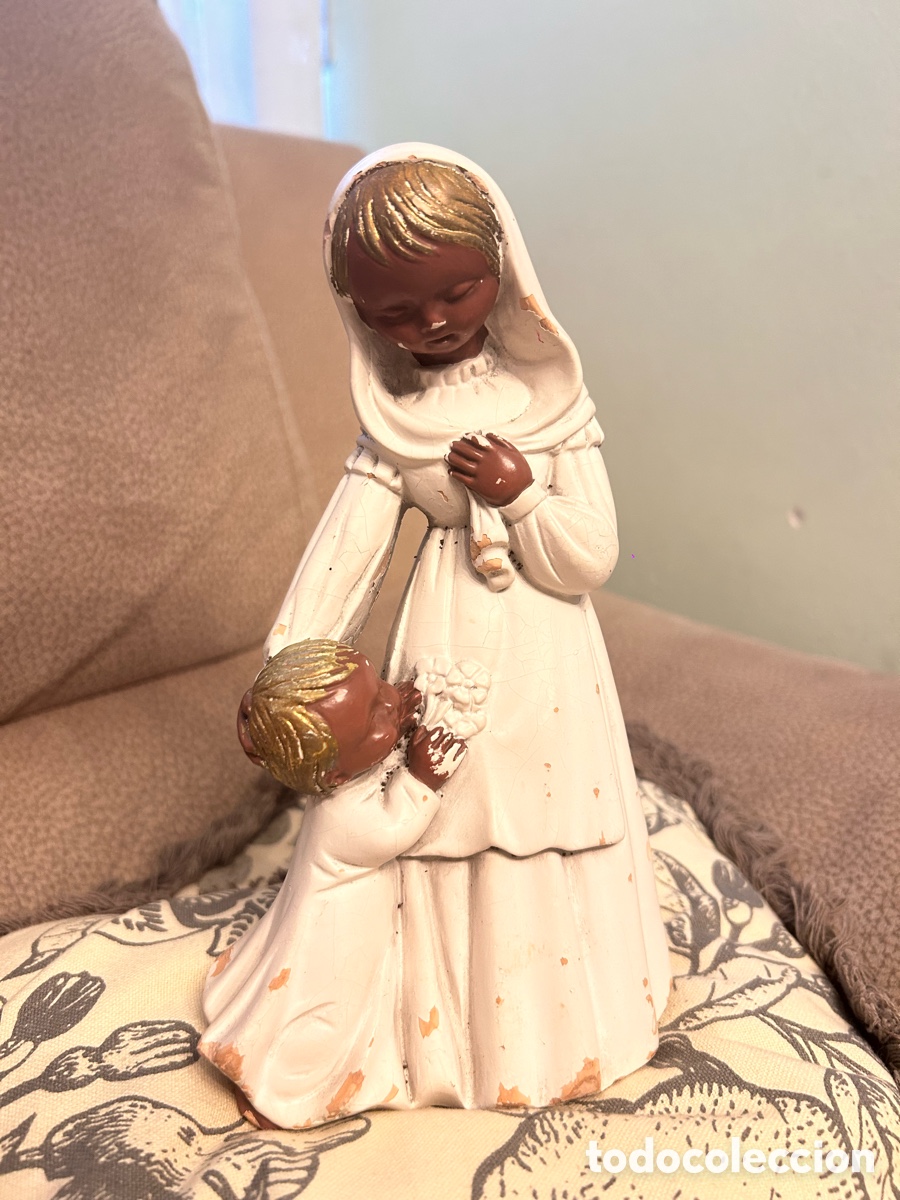 Artesan&iacute;a: Madre y ni&ntilde;o de porcelana
