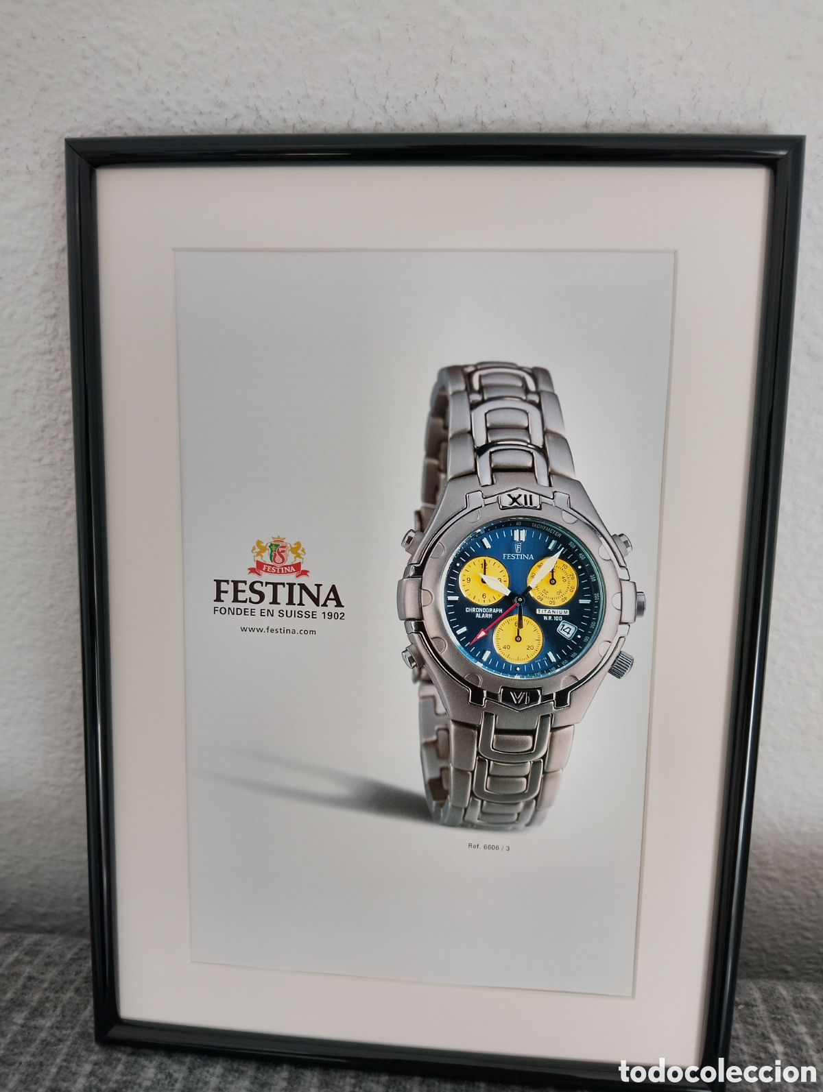 Artesan&iacute;a: Festina reloj Anuncio original con marco