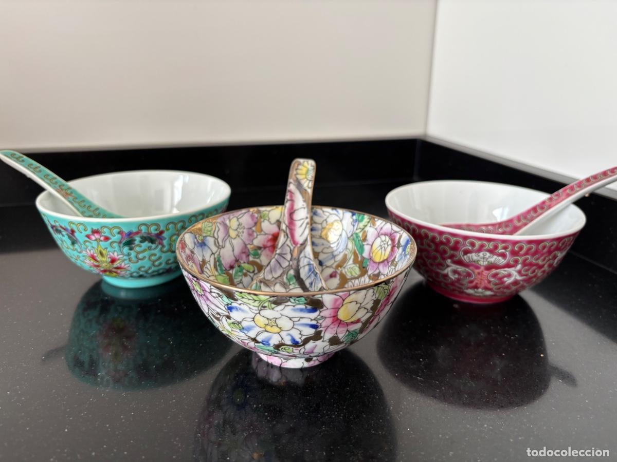 Artesan&iacute;a: 3 Cuencos Macau con cucharas