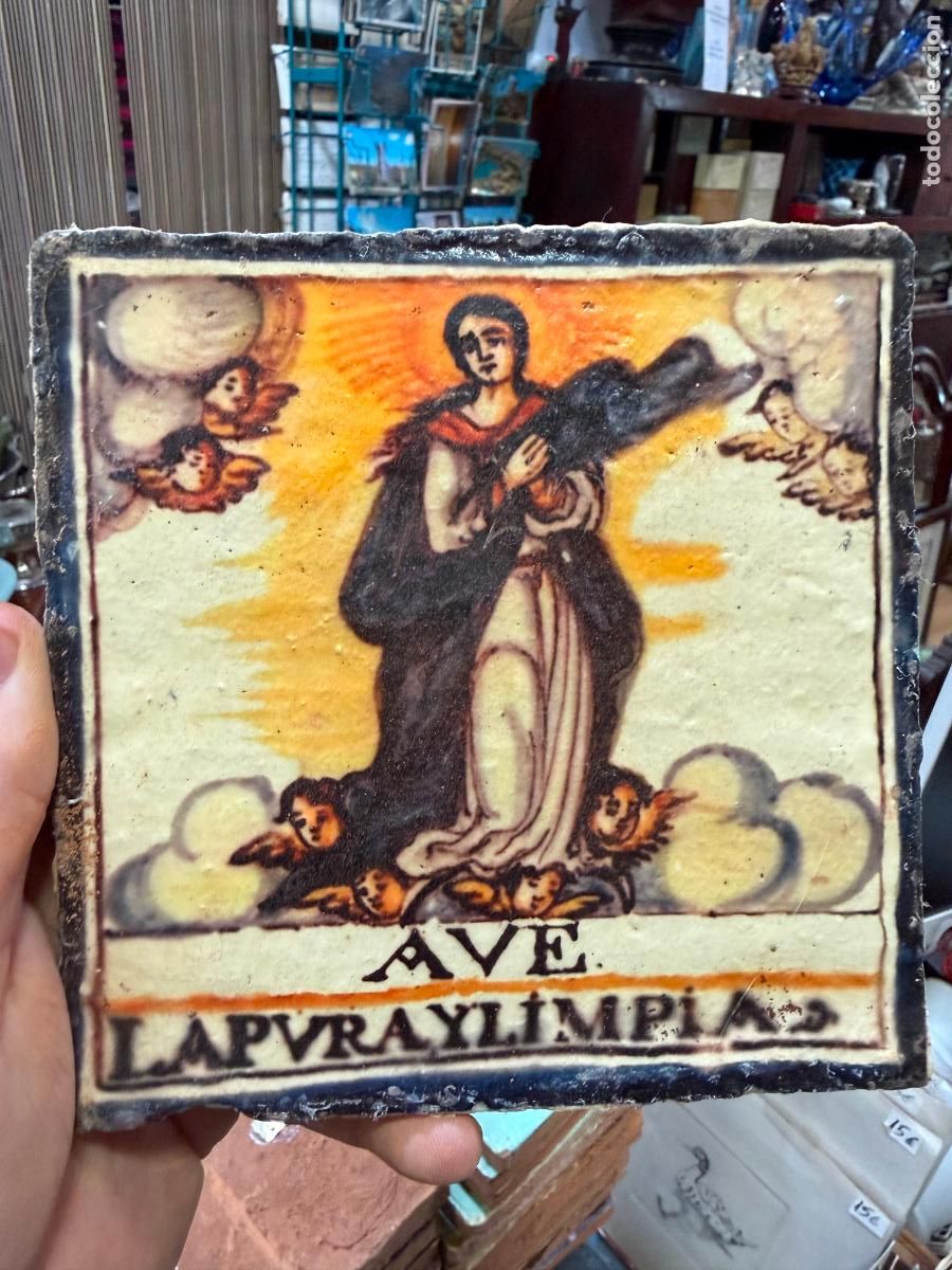 Artesan&iacute;a: AZULEJO RELIGIOSO - MEDIDA 14X14 CM - REPRODUCCION