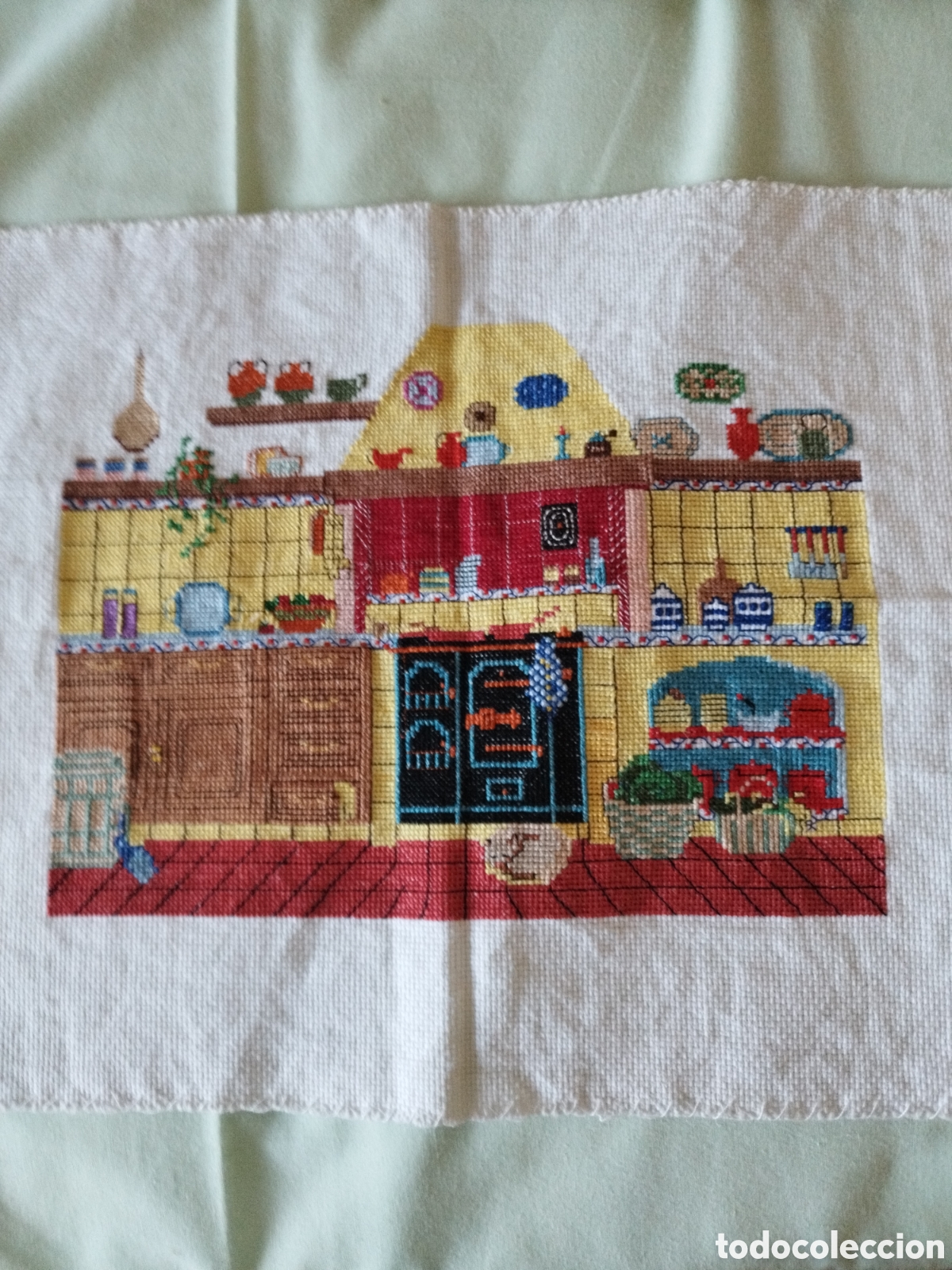 Artesan&iacute;a: Petit Point para enmarcar hecho a mano