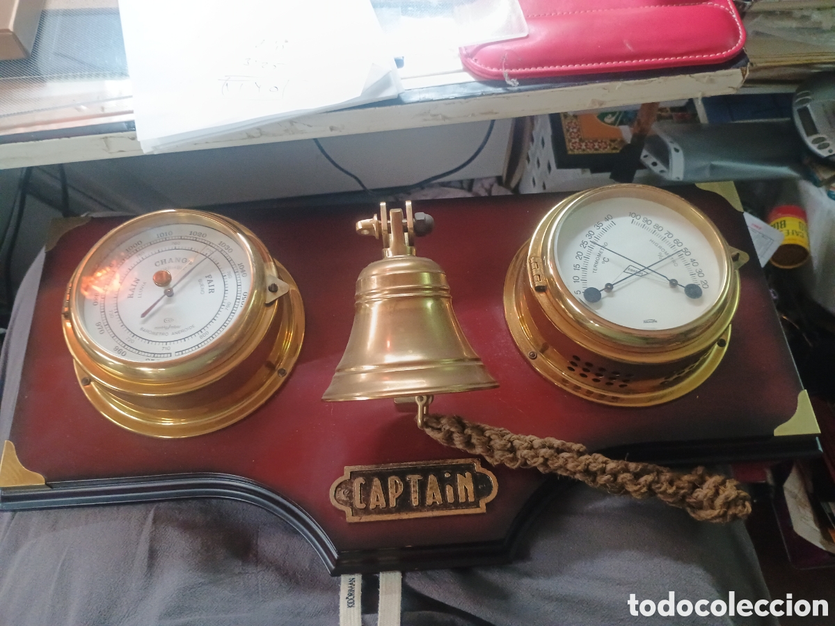 Artesan&iacute;a: COMPASS BAROMETRO CAMPANA Y TERMOMETRO SEGUN FOTOS