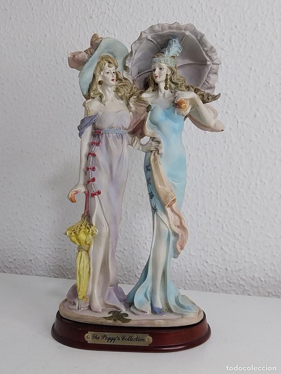 Artesan&iacute;a: Figura de dos damas The Peggy's Collection