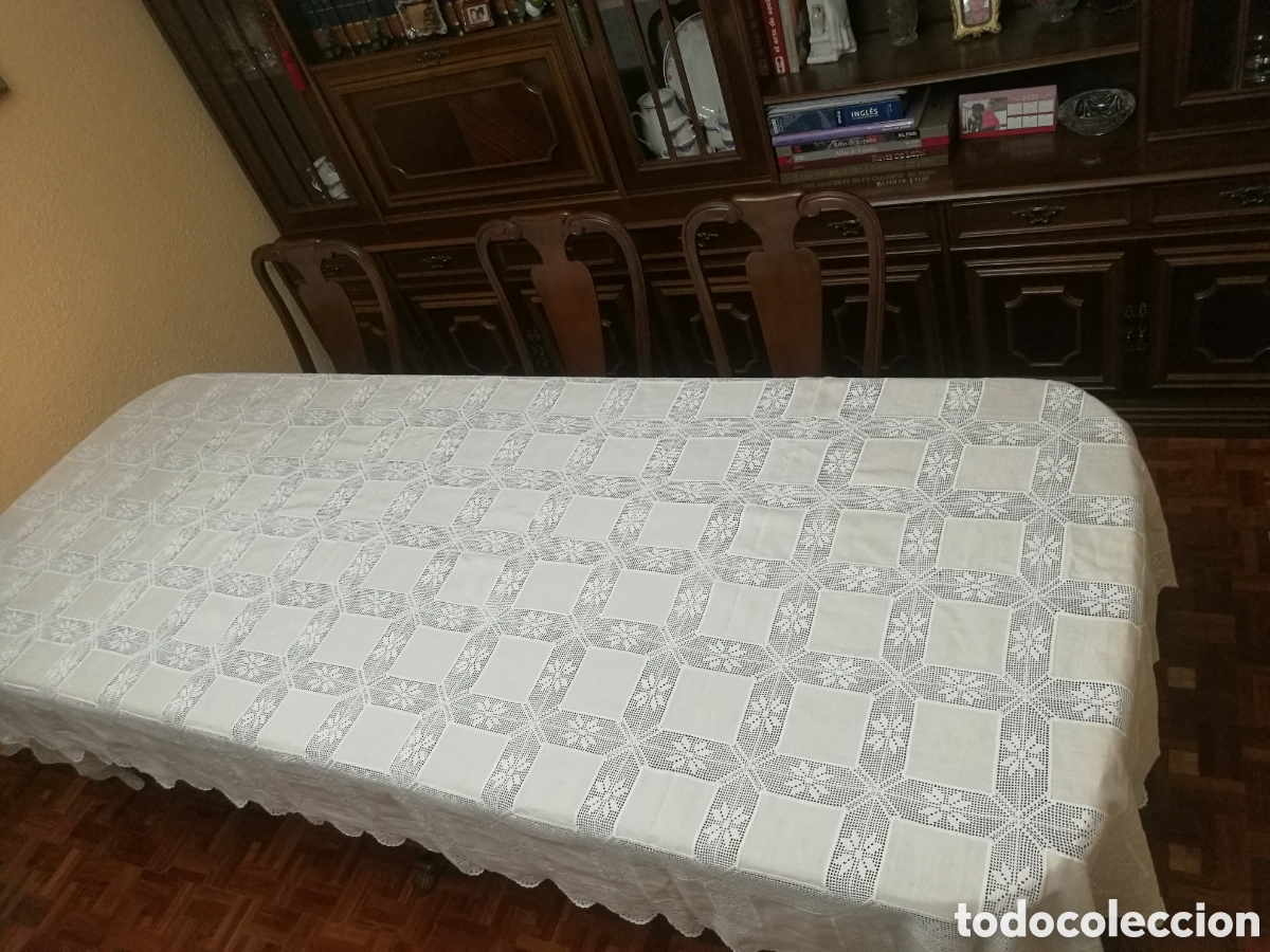 Artesan&iacute;a: Mantel de ganchillo hecho a mano