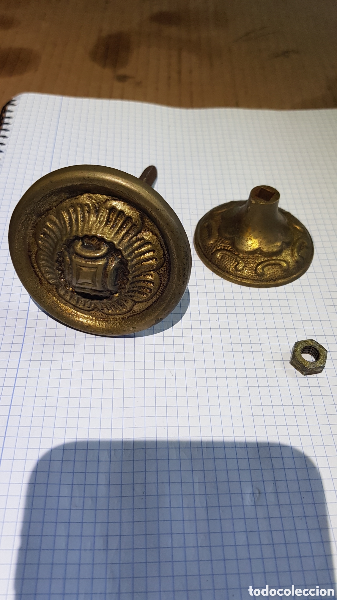 Artesan&iacute;a: Pomo tirador de puerta Bronce