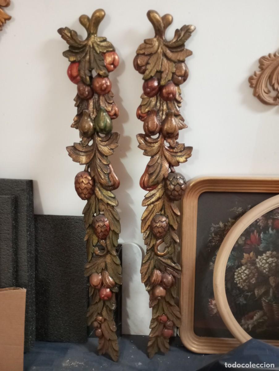 Artesan&iacute;a: Guirnaldas verticales de frutas y hojas