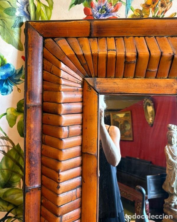 Artesan&iacute;a: Espejo Marco Bamb&uacute; Cuadrado - Foto 5