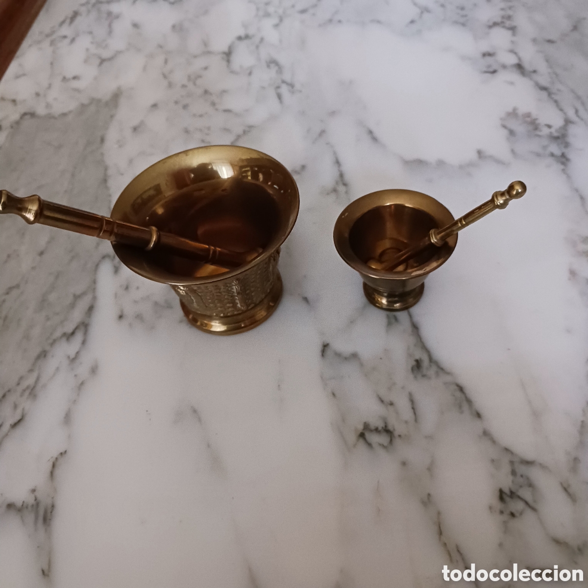 Artesan&iacute;a: 2 almireles,de bronce dorado - Foto 2