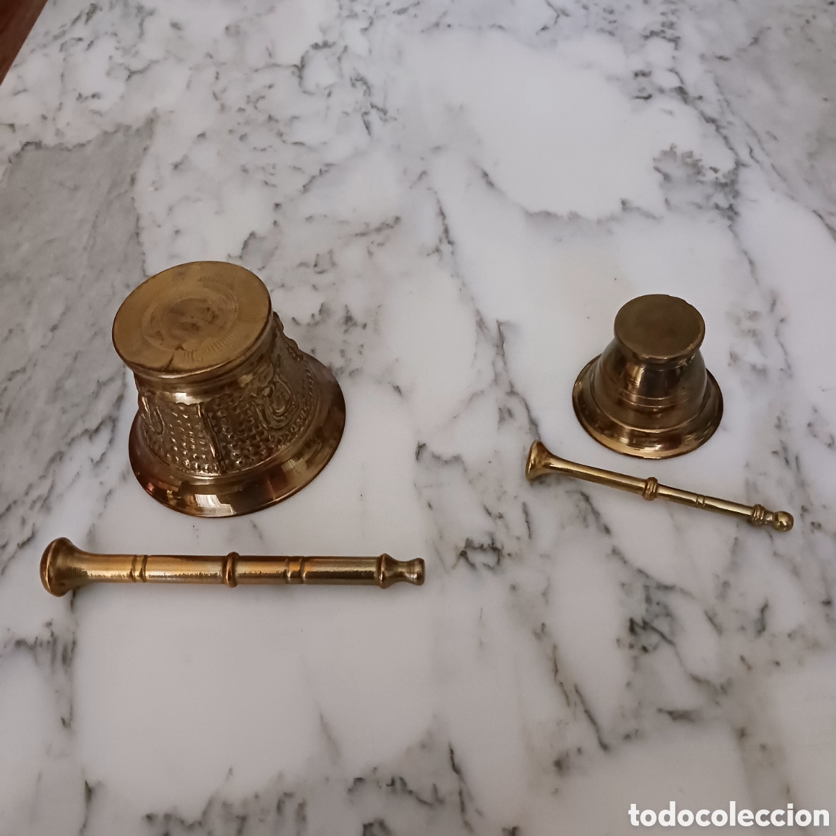 Artesan&iacute;a: 2 almireles,de bronce dorado - Foto 3