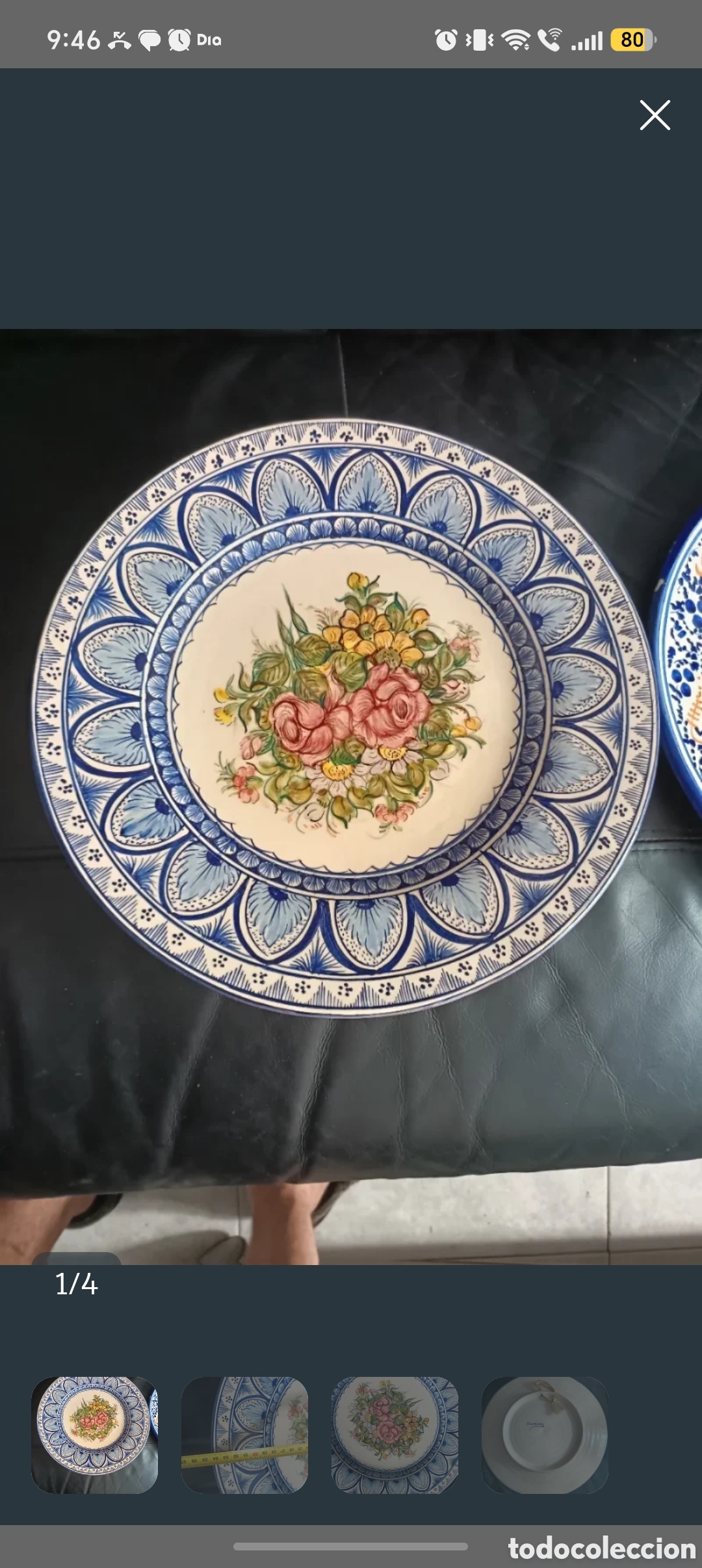 Artesan&iacute;a: Plato cer&aacute;mica sajironda