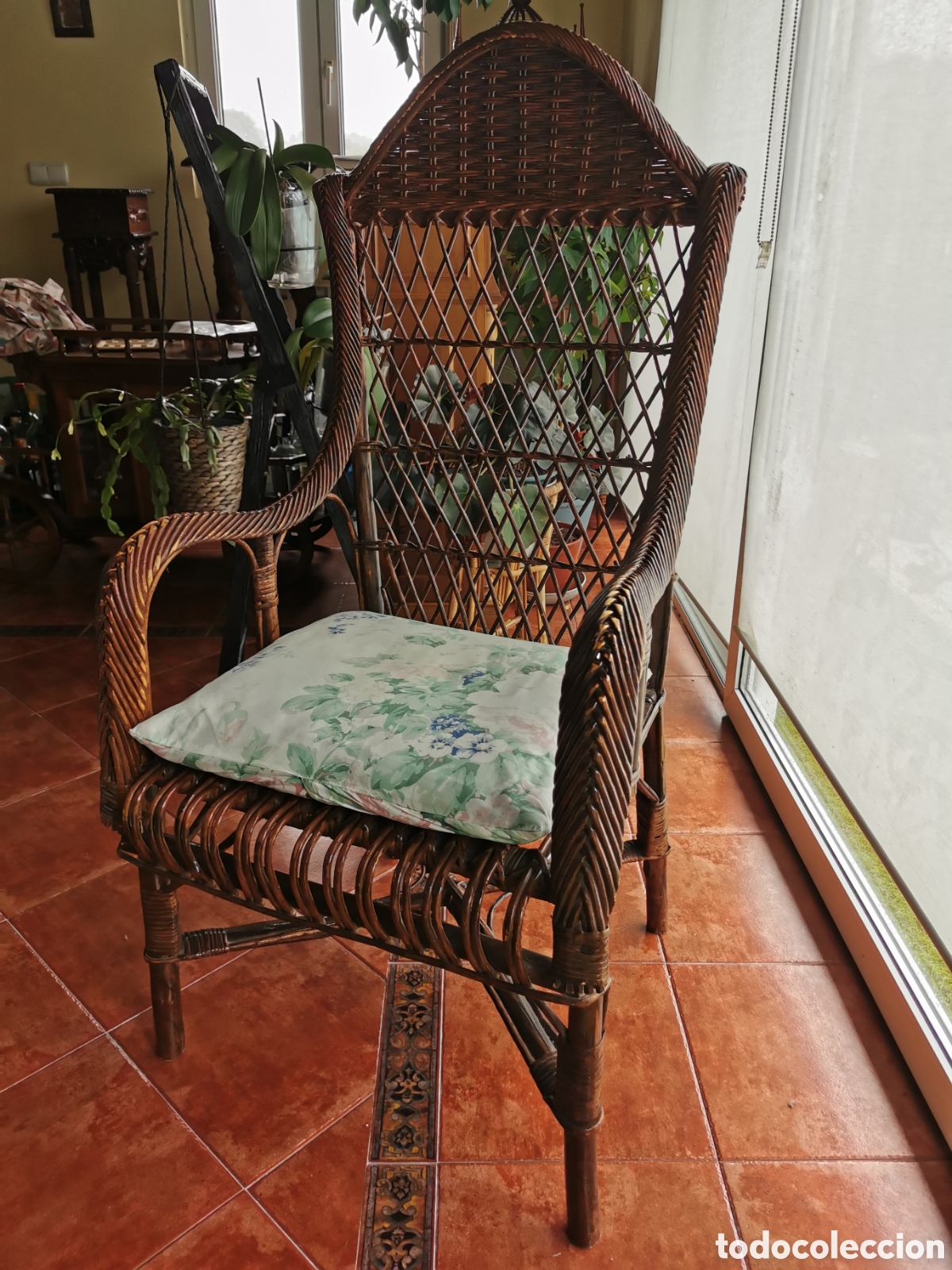 Artesan&iacute;a: 6 Sillas de mimbre rat&aacute;n vintage
