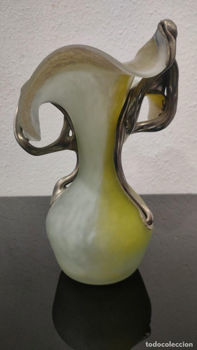 Kunsthandwerk: Preciosa jarra decorativa con un dise&ntilde;o &uacute;nico