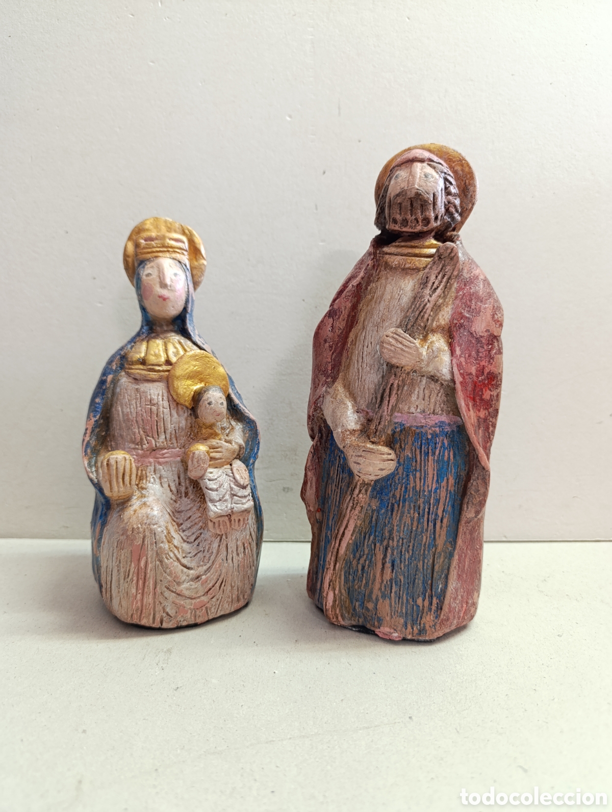 Artesan&iacute;a: NACIMIENTO, MISTERIO O BELEN DE INSPIRACION ROMANICA, A MANO EN PAPEL MACHE Y PASTA DE PAPEL.